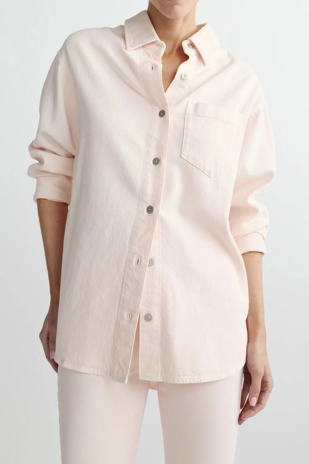 Faye Oversized Shirt Ballet Aura