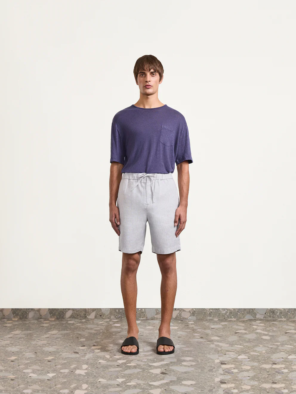 Felipe Shorts Light Mélange Grey - Image 3