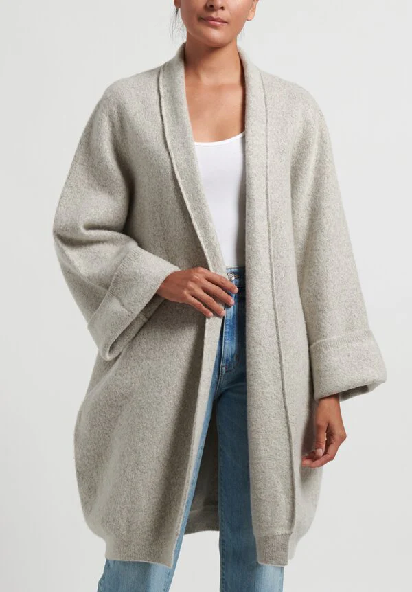 Felted Wide Coat Hazel - Image 2