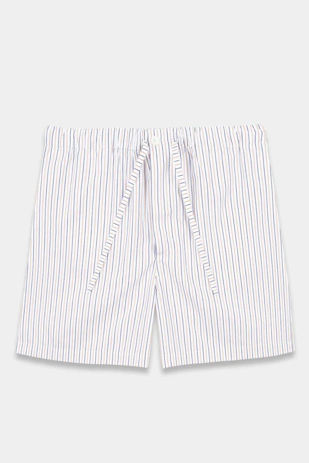 Fine Stripe Cotton Shorts