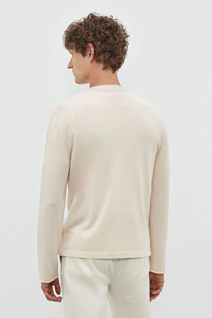 Freddie Cashmere Cardigan Magnolia (Final Sale) - Image 3