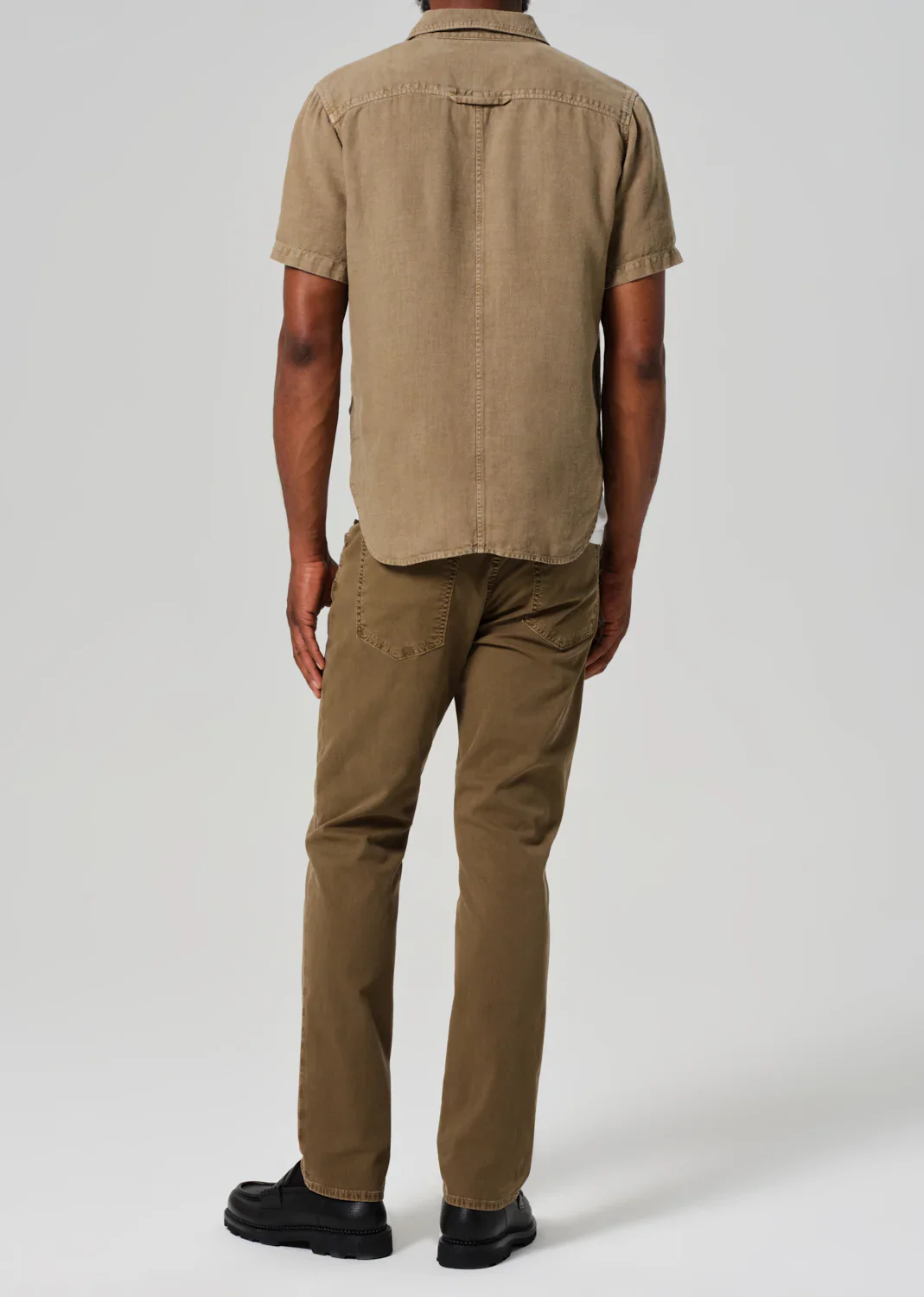 Gage Jeans in Italian Canvas Dark Khaki (Final Sale) - Image 2