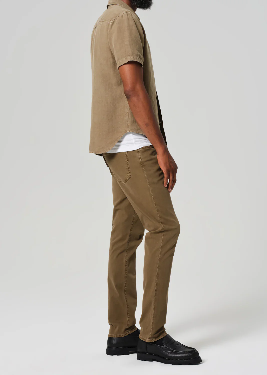 Gage Jeans in Italian Canvas Dark Khaki (Final Sale) - Image 3