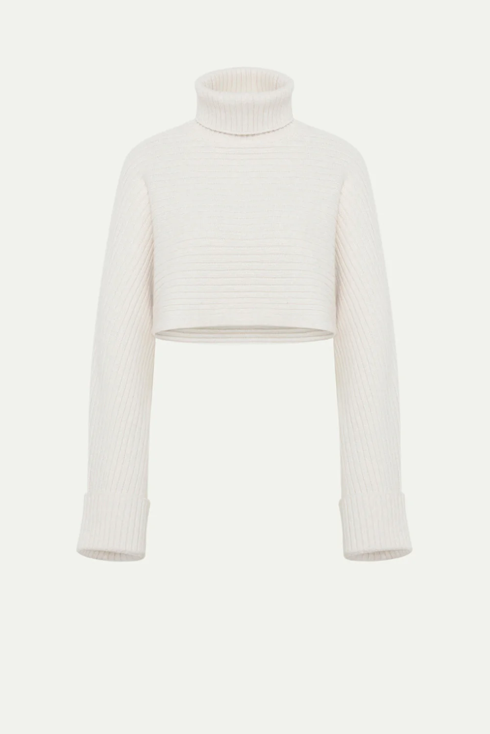 Gida Cropped Sweater White