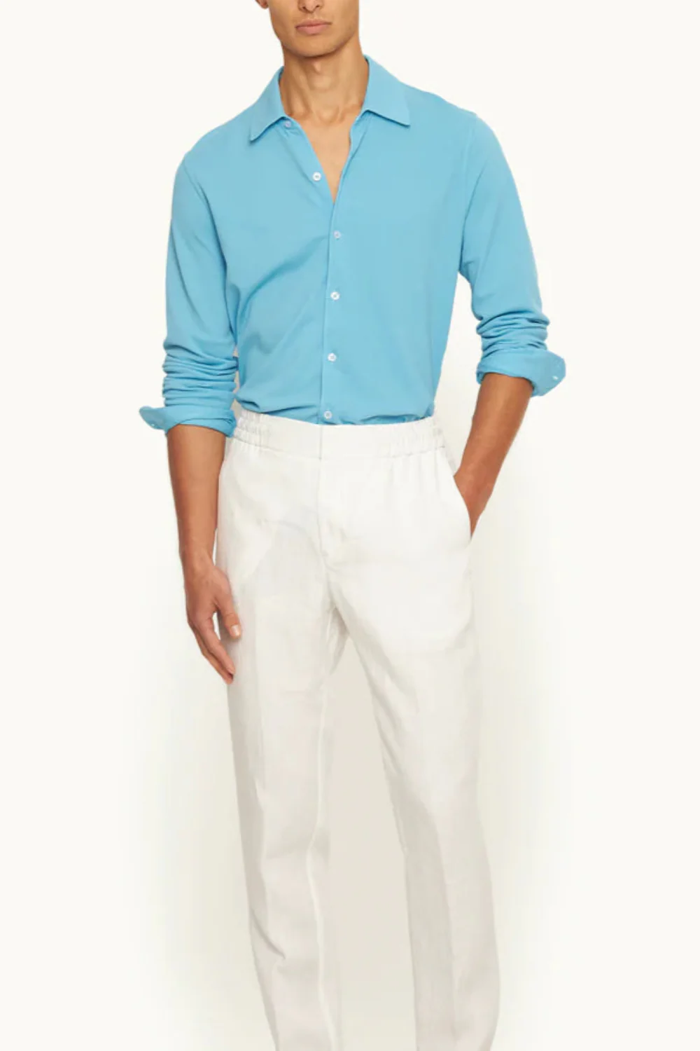 Giles Pique California Blue (Final Sale)