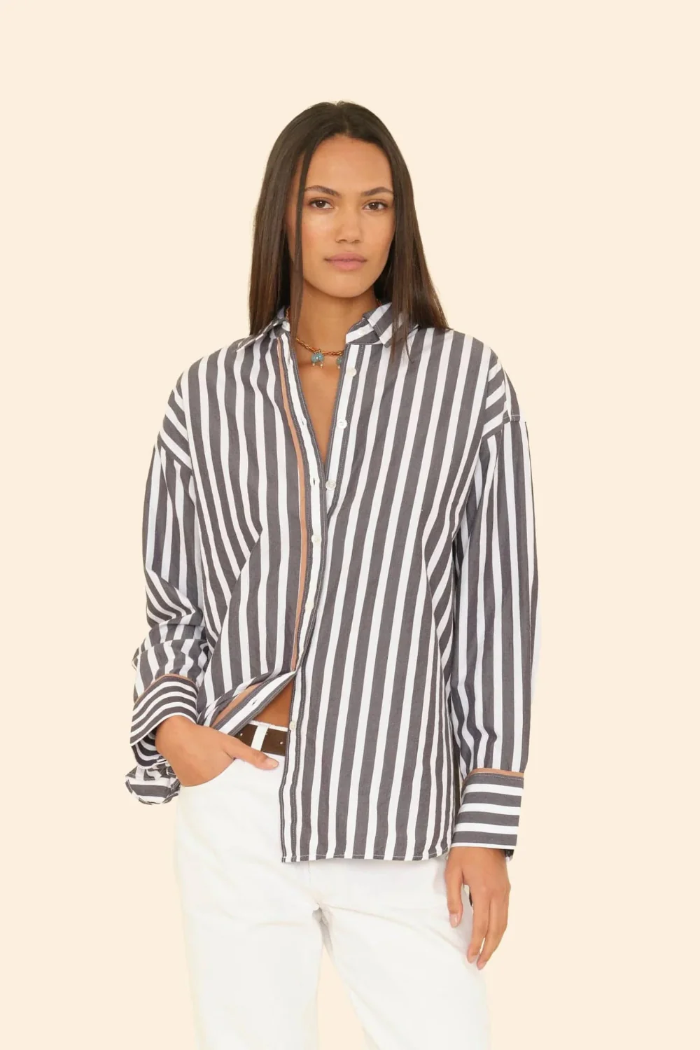 Gillian Shirt Ink Stripe