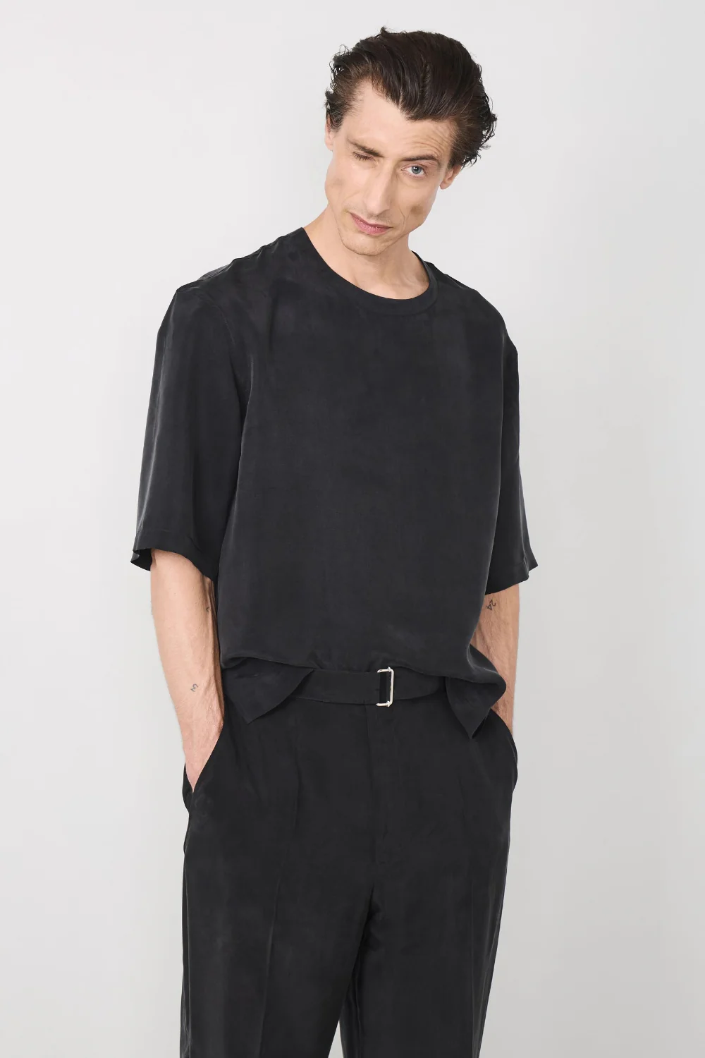 Giulian Soft Fluid Cupro Top