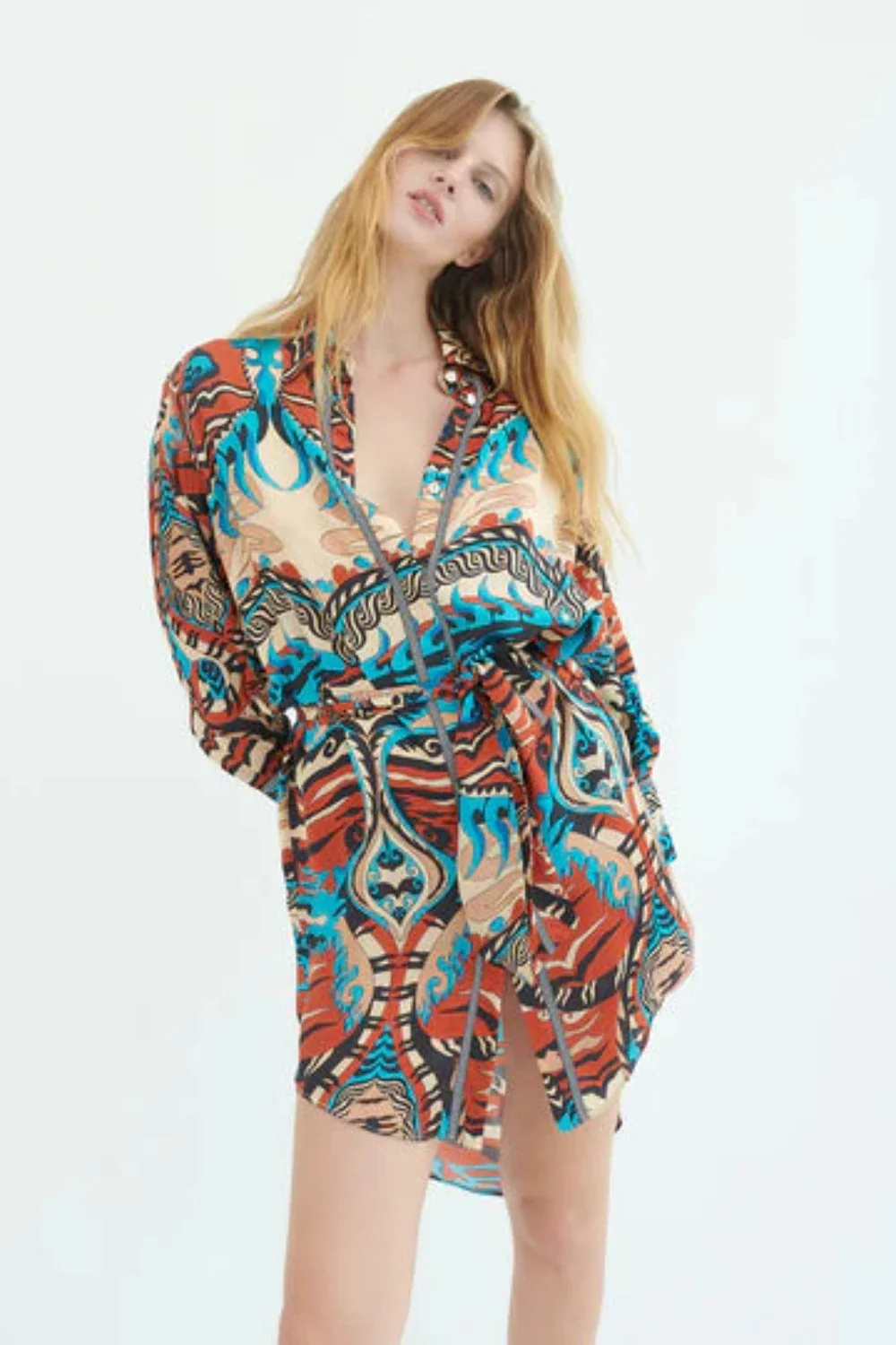 Grazia Shirt Dress Bagha Sky (Final Sale)