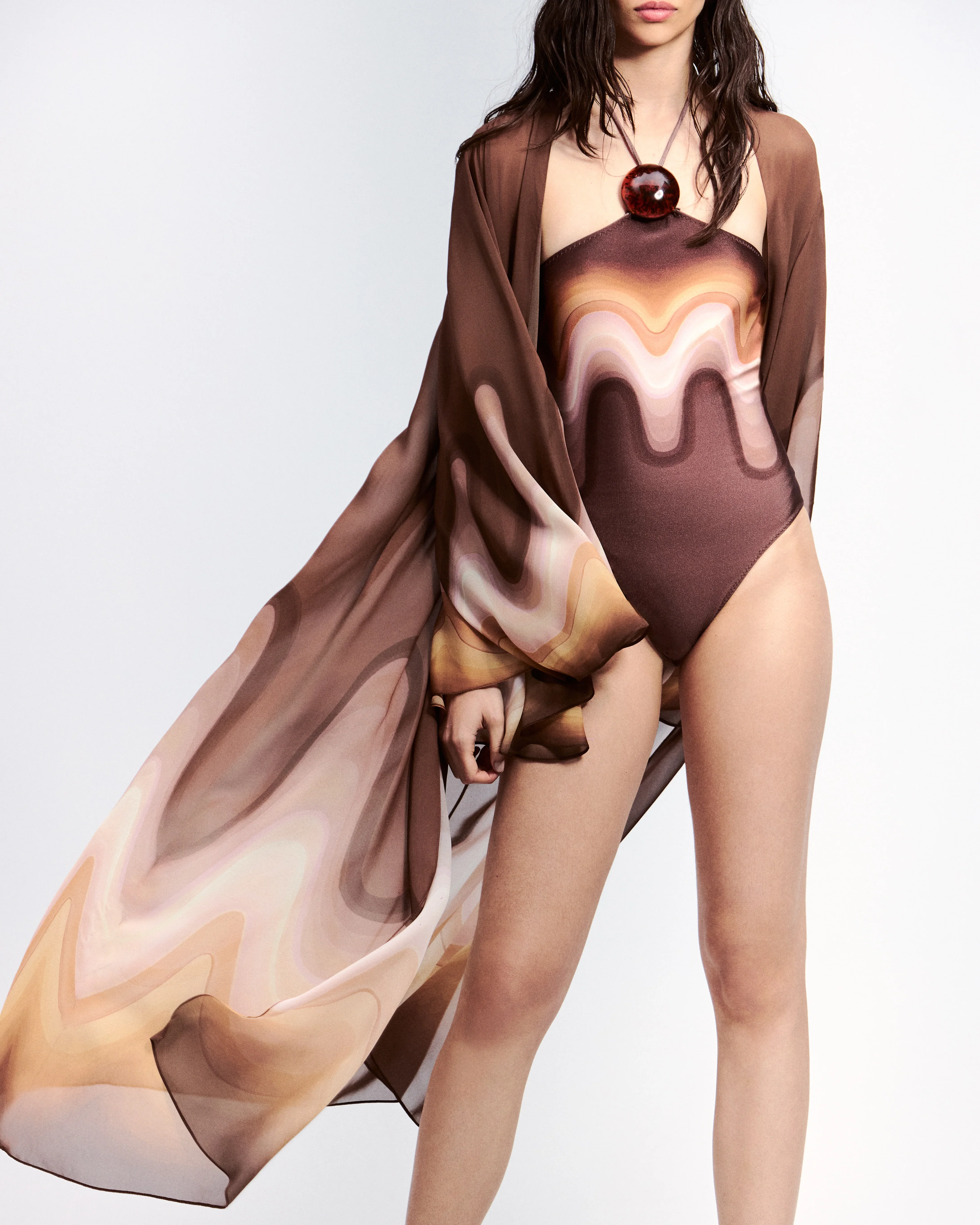 Halter Resin Swimsuit - Image 2