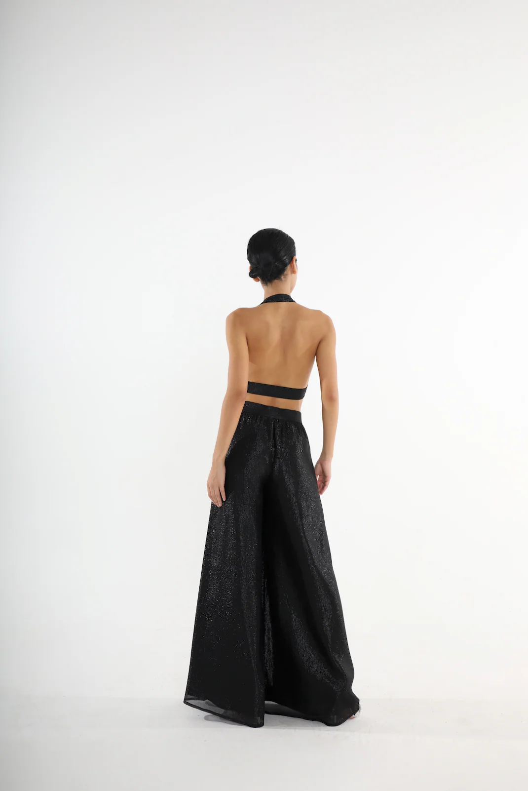 Harem Pants in Black Lurex - Image 3