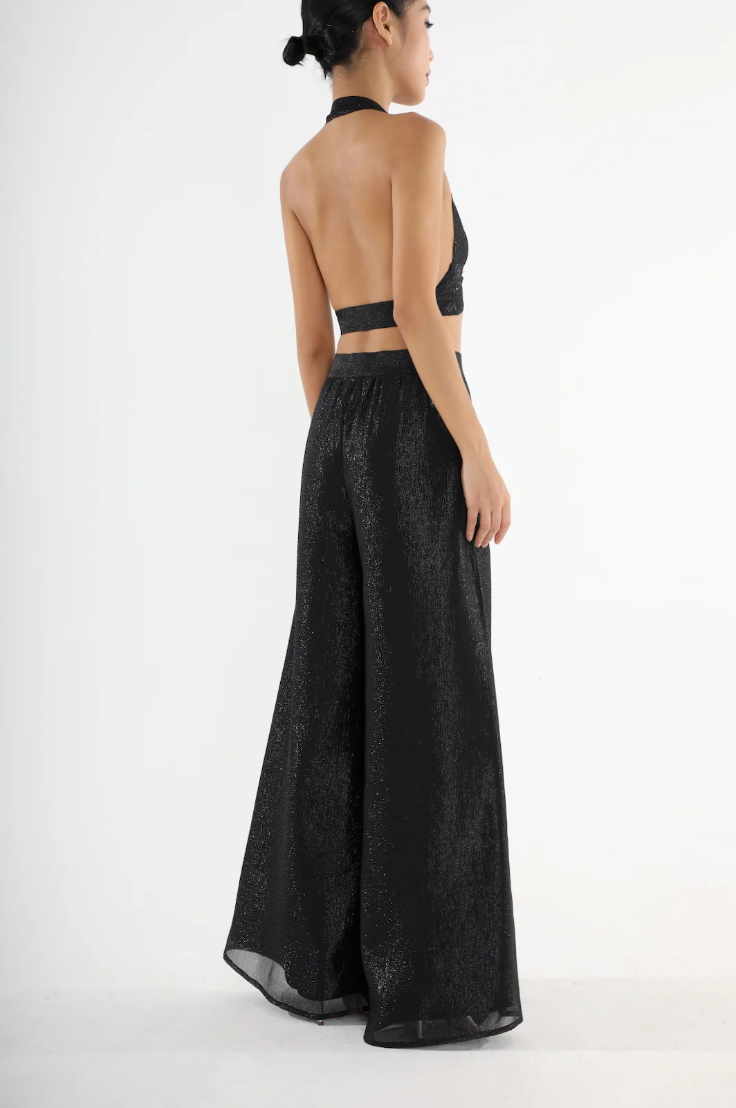 Harem Pants in Black Lurex - Image 4