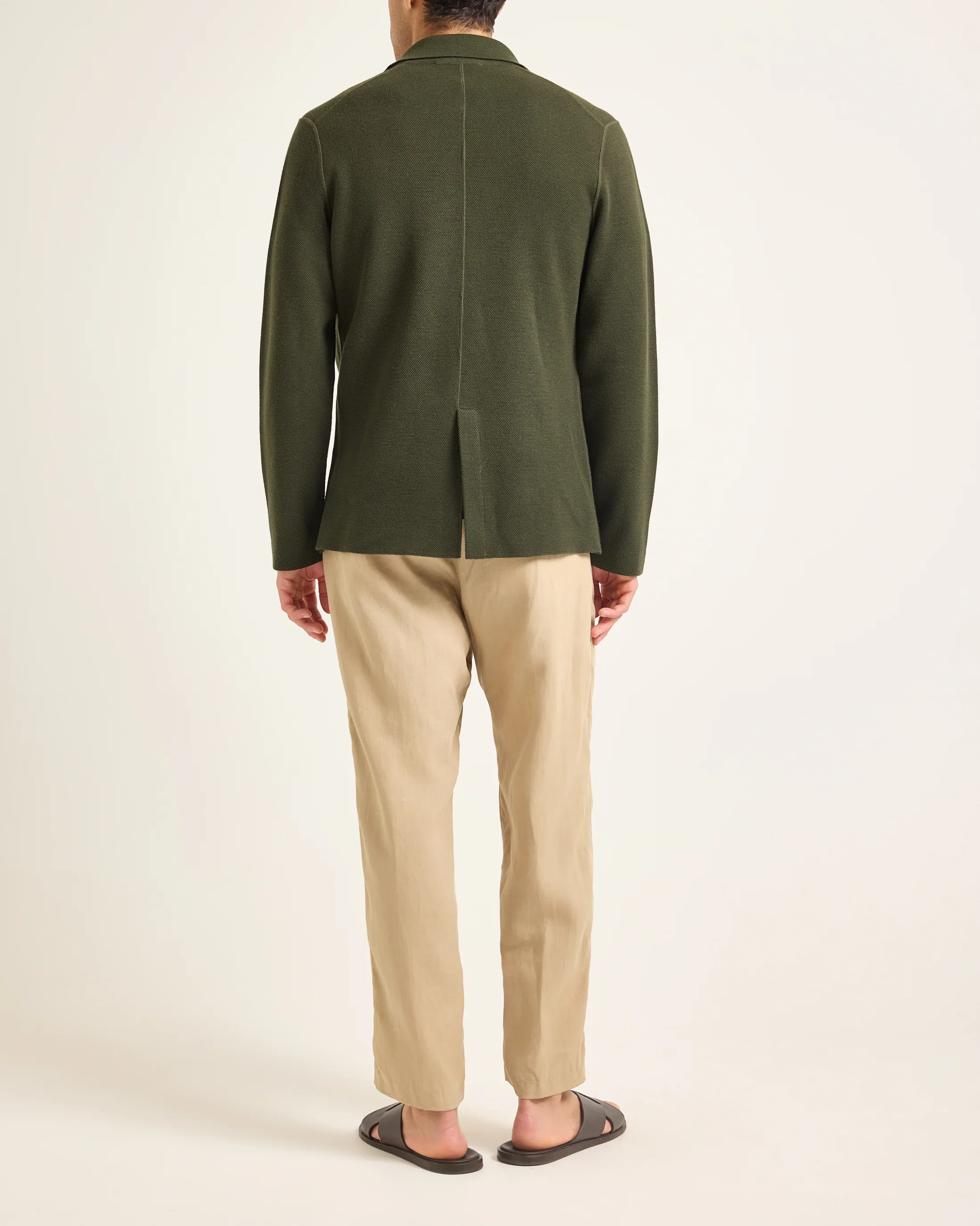 Rainer LW Pique Blazer Dark Herbal Green - Image 2