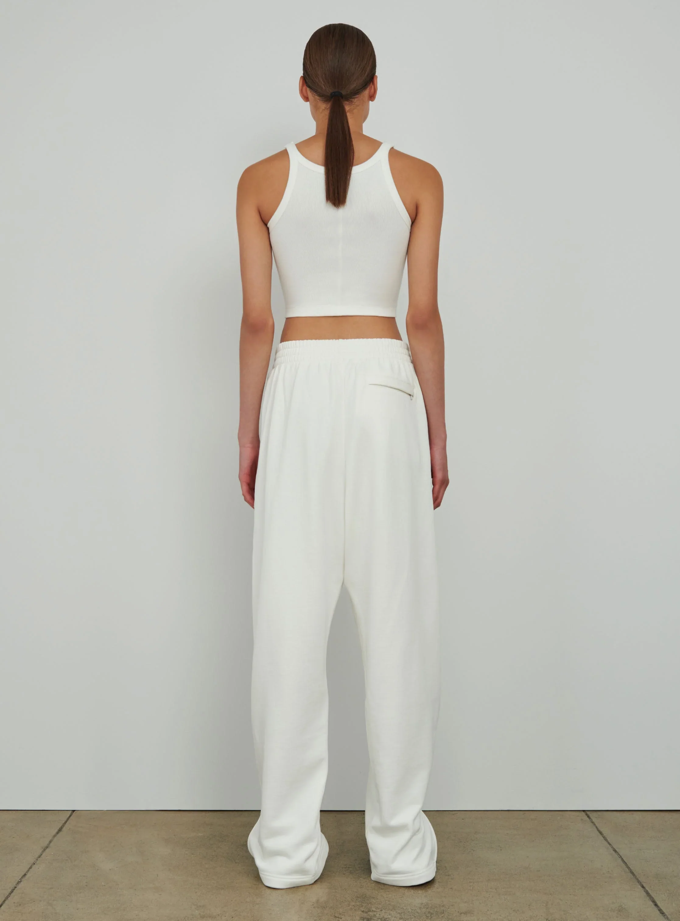 HB Ribbed Tank White - Image 4