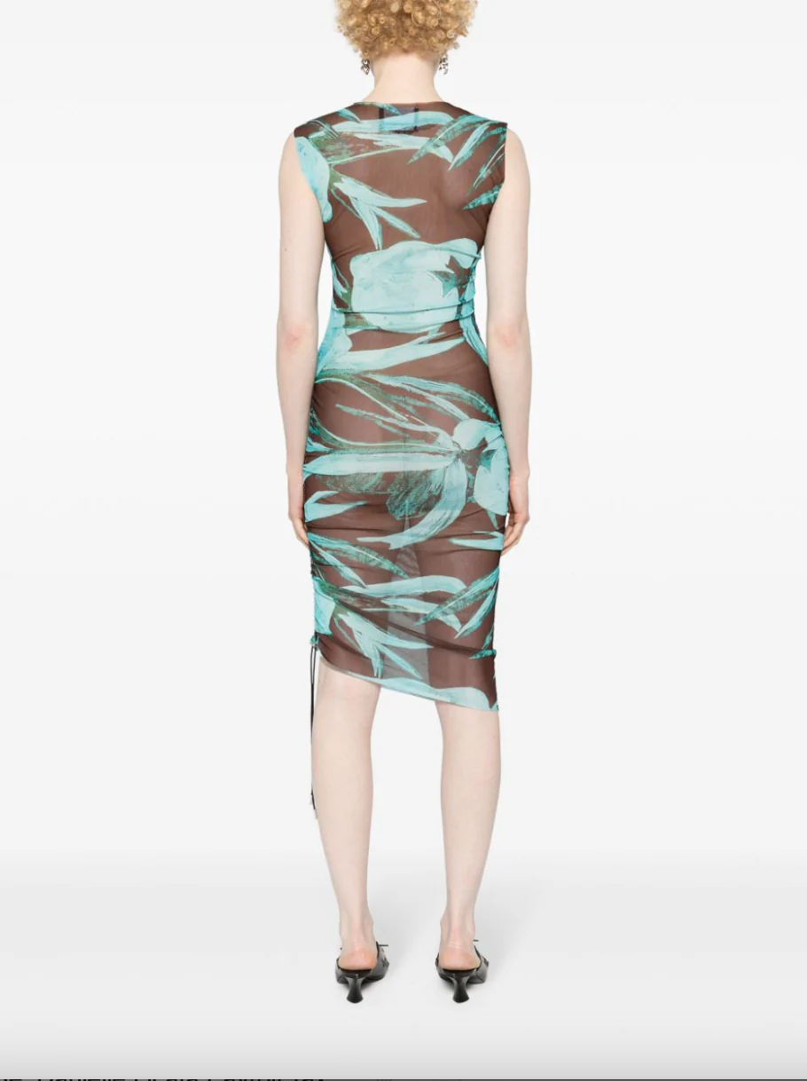 Heatwave Dress Turquoise Flower (Final Sale) - Image 2