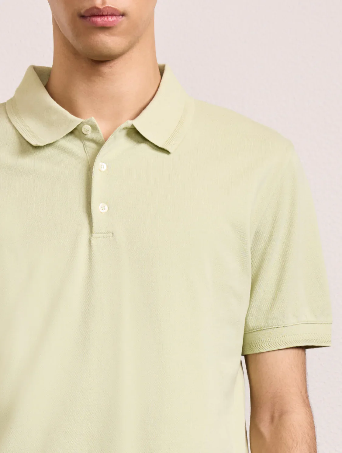 Horacio Cotton Polo Button Up Pistachio (Final Sale) - Image 4
