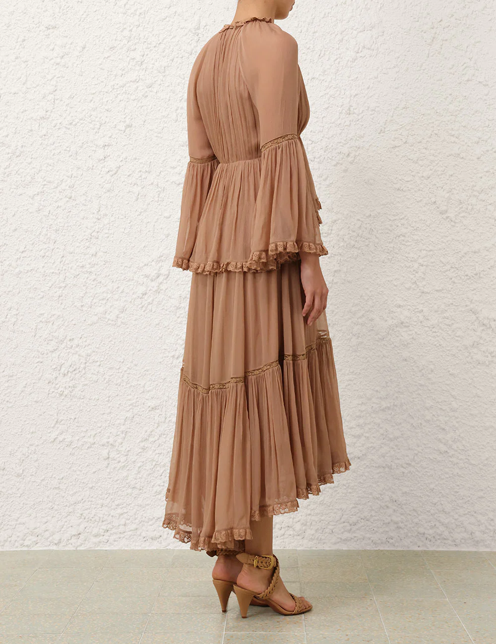 Hypnotic Peplum Flutter Dress - Image 3