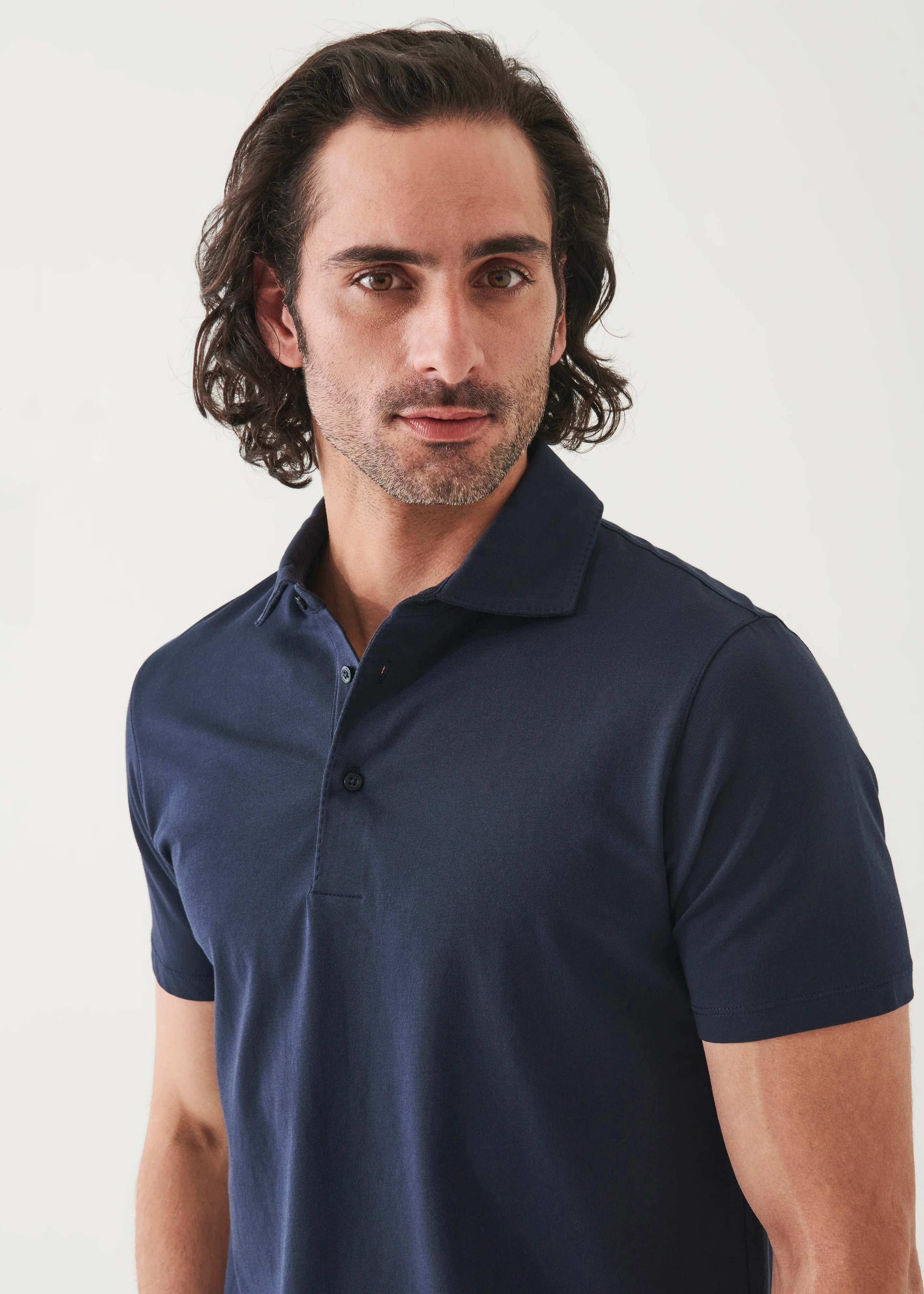 Iconic AMF Stitch Polo Midnight - Image 3