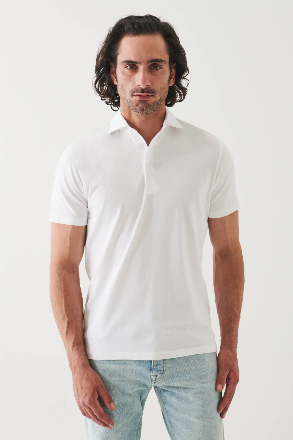 Iconic AMF Stitch Polo White