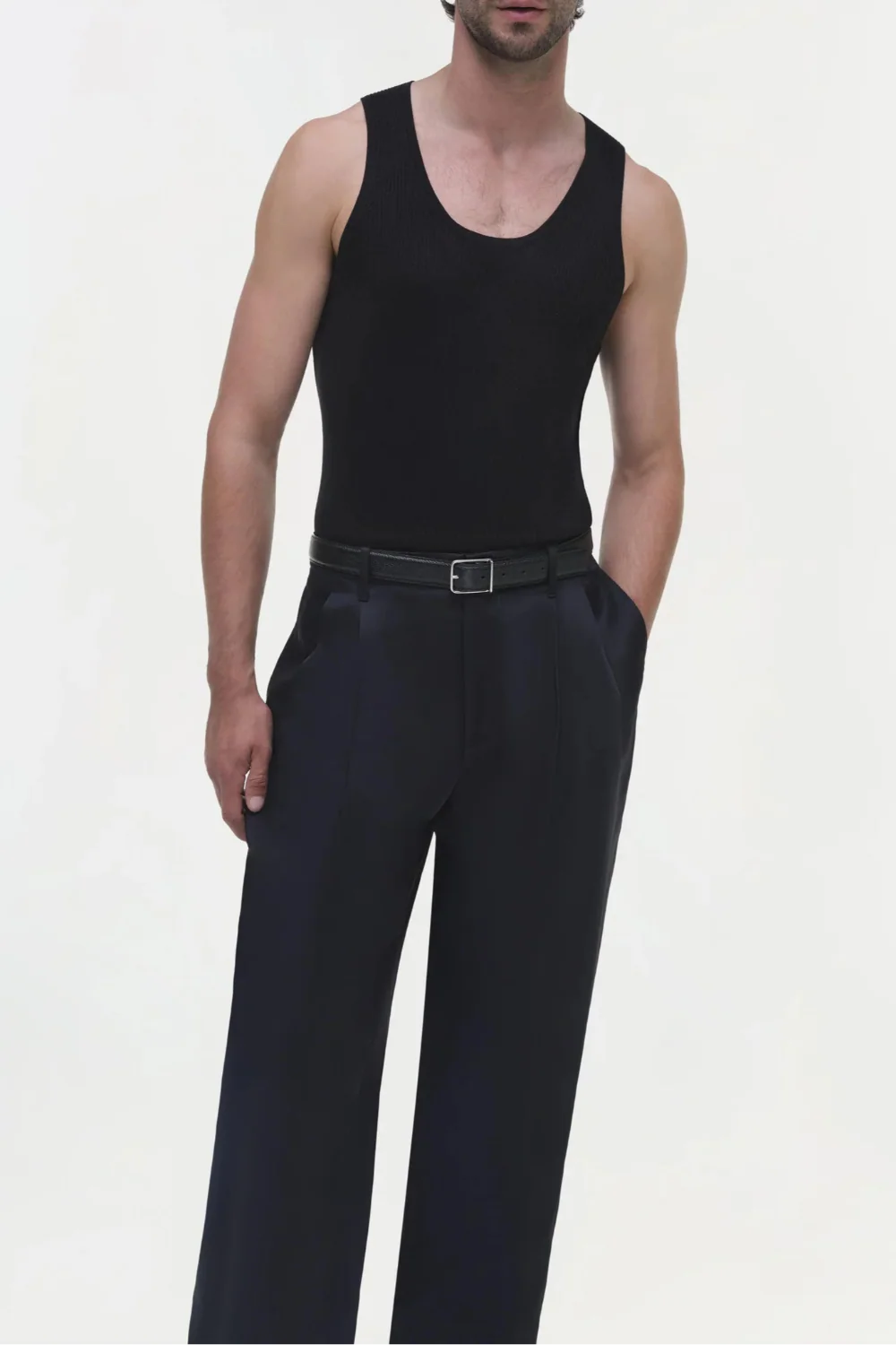 Wilson Wide Leg Pleated Trouser (Final Sale) - Image 2