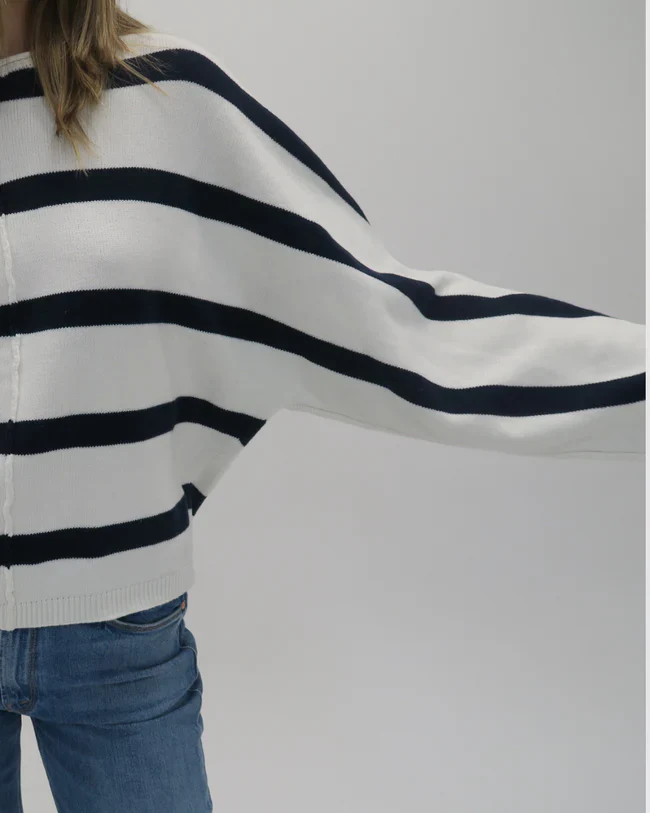 Jackson Stripe Oversize Crew - Image 2