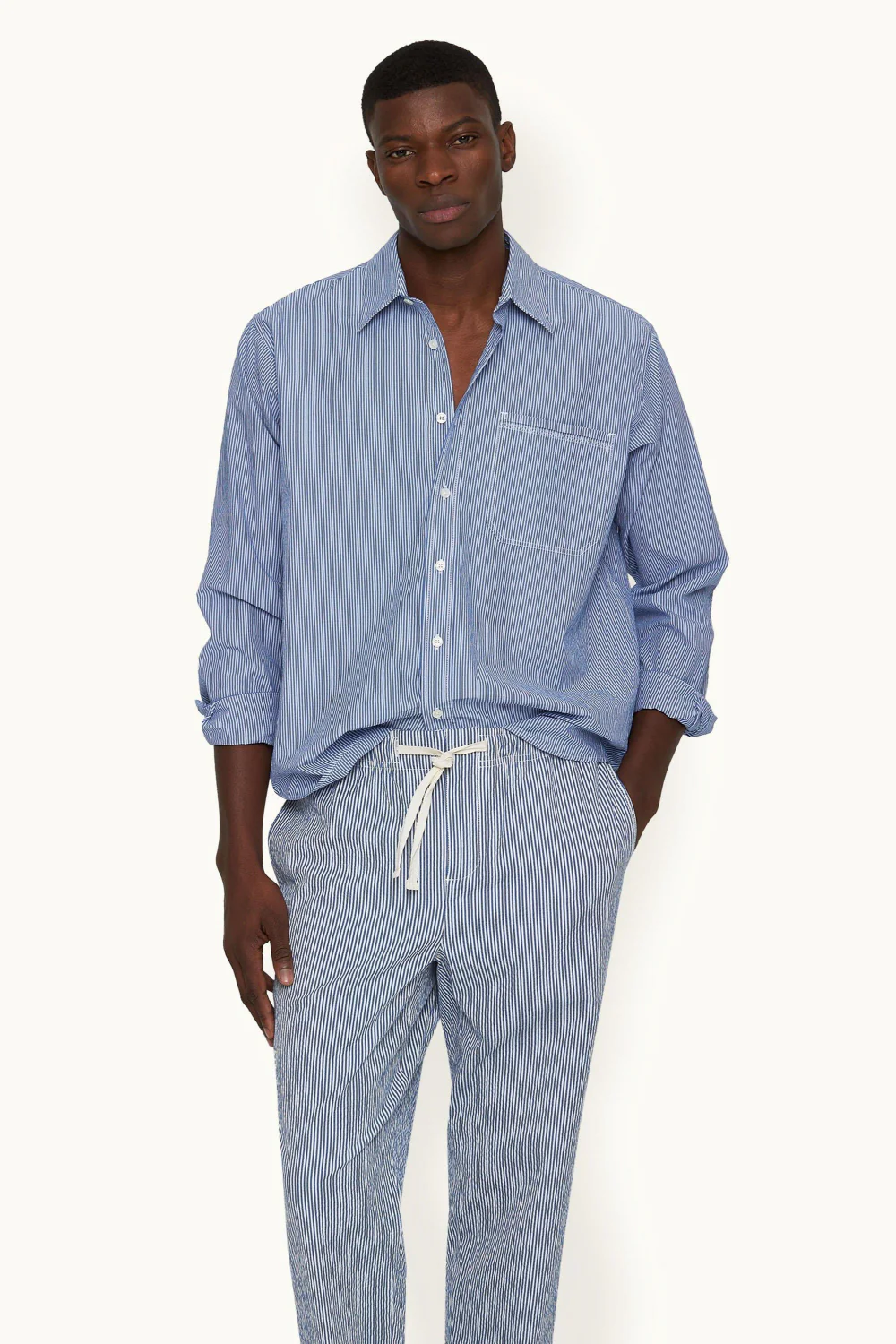 Justin Chambray Light Bergamo Blue