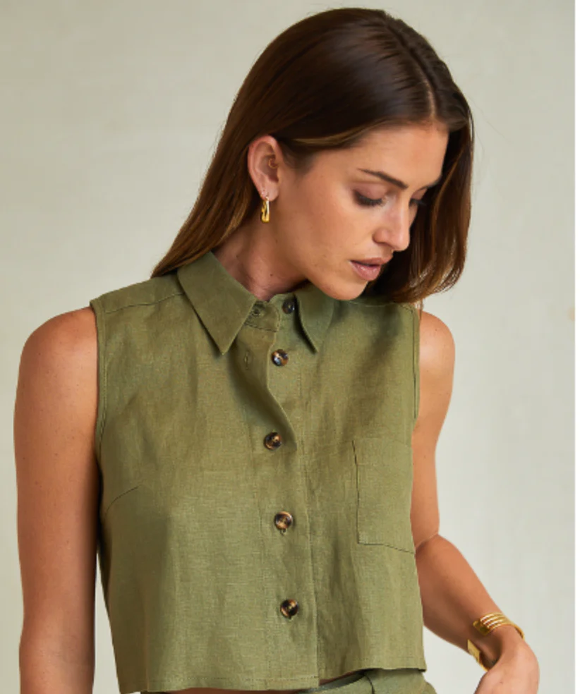 Katja Top Olive (Final Sale) - Image 2