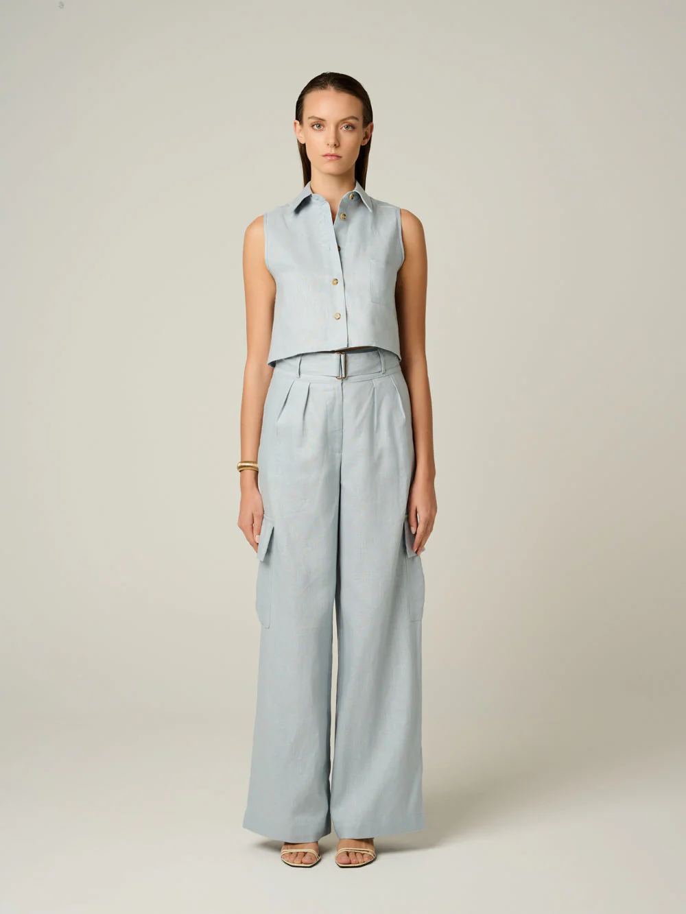 Katja Top Dusty Blue (Final Sale) - Image 3