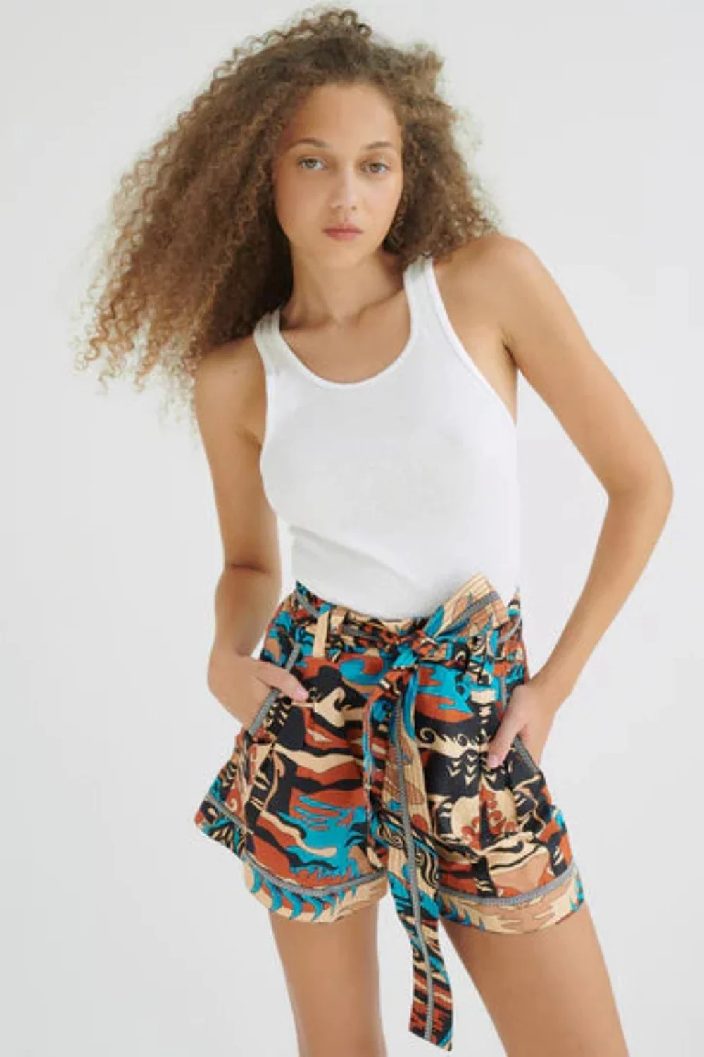 Keket Organic Cotton Shorts in Bagha Sky (Final Sale)