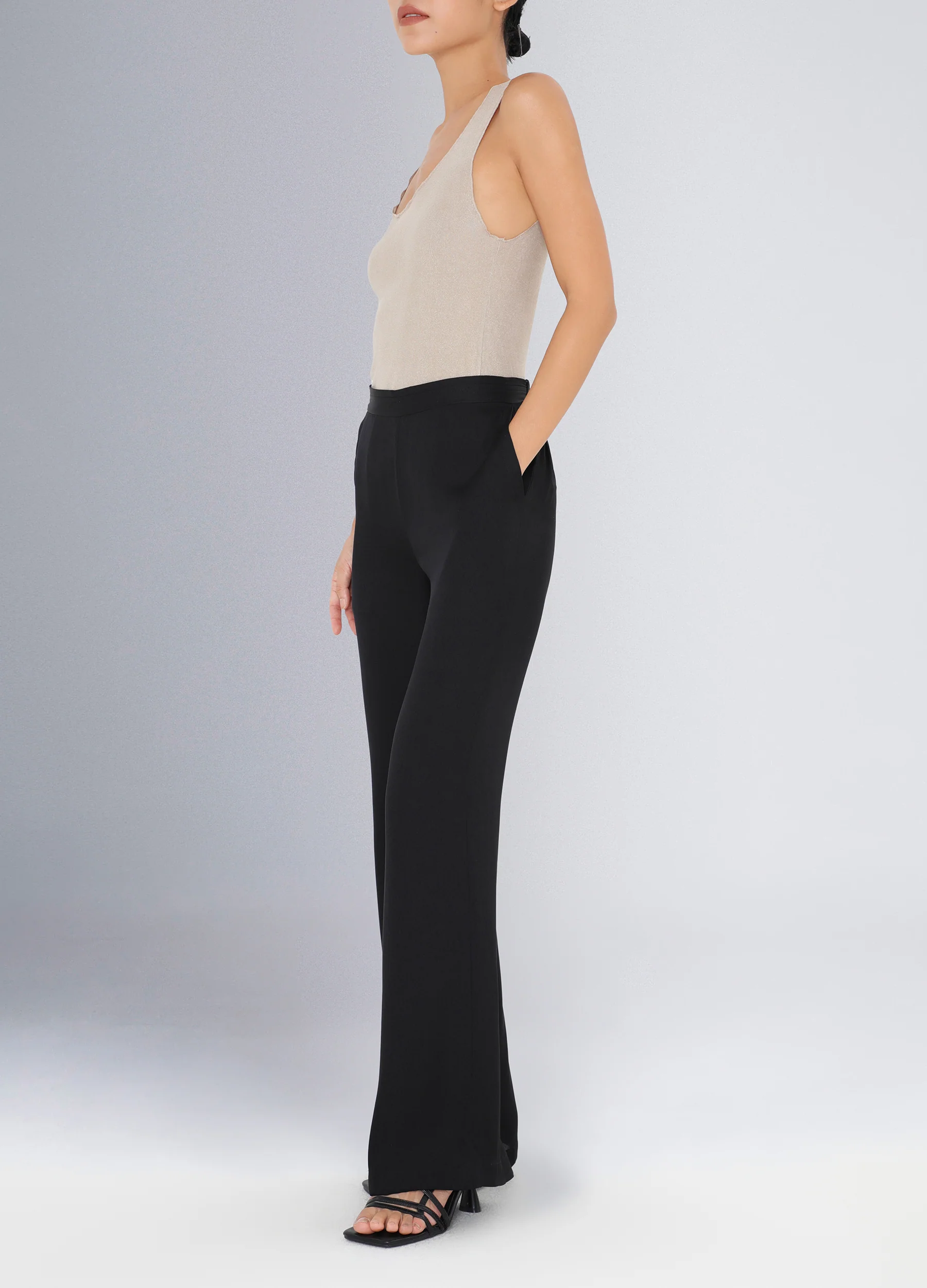 Knit Silk Tank Top Gold - Image 4