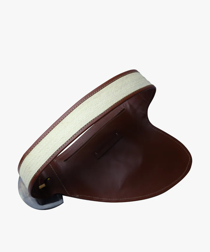 La Jefa Belt in Raffia and Leather - Image 4