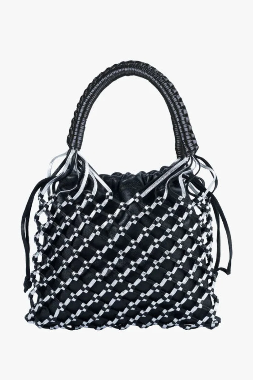La Red Mini Leather Black-Silver