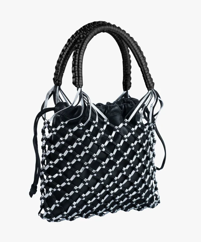 La Red Mini Leather Black-Silver - Image 2