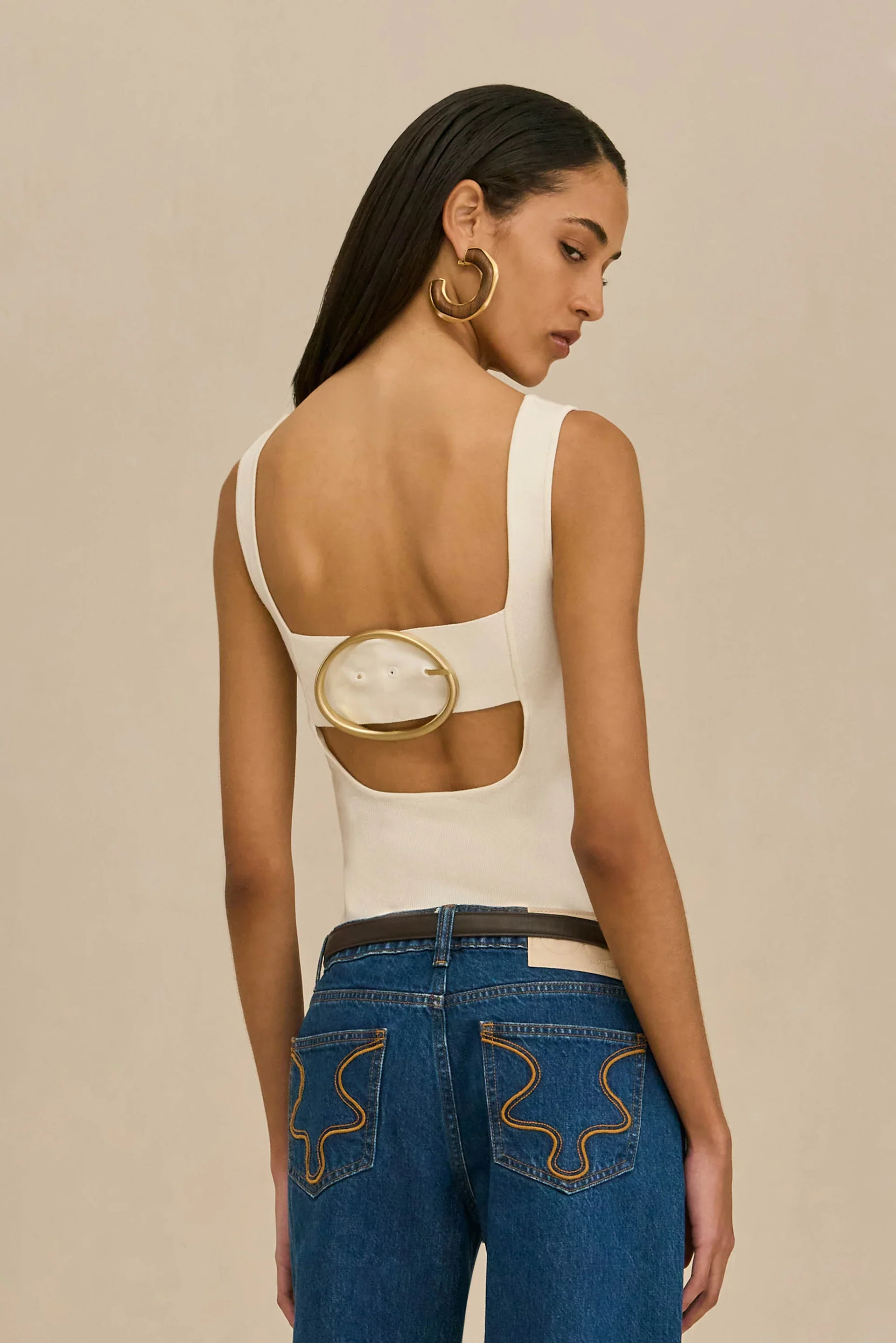 Levi Top Off White