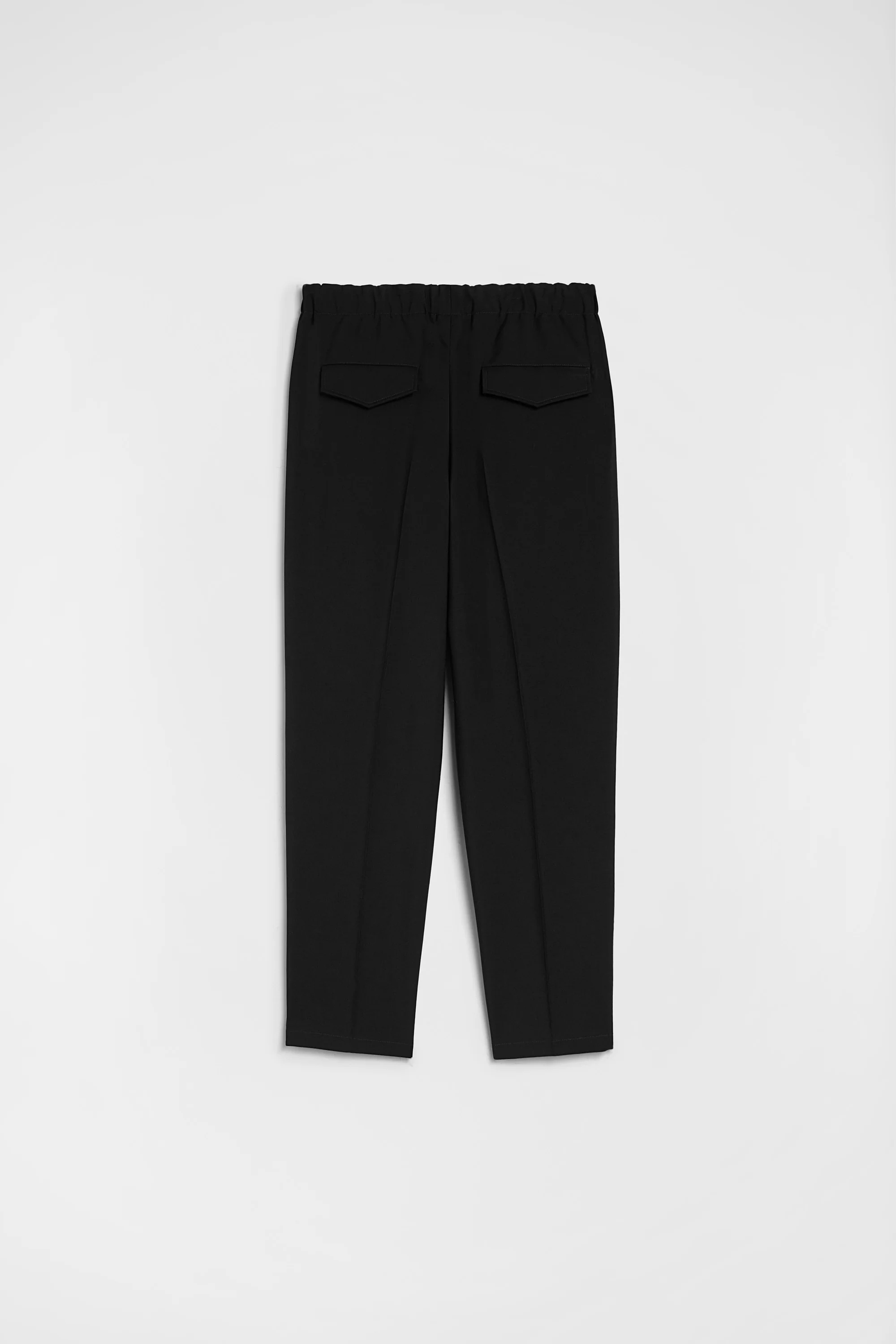 Lightweight Wool Gabardine Tapered Trousers - Image 4