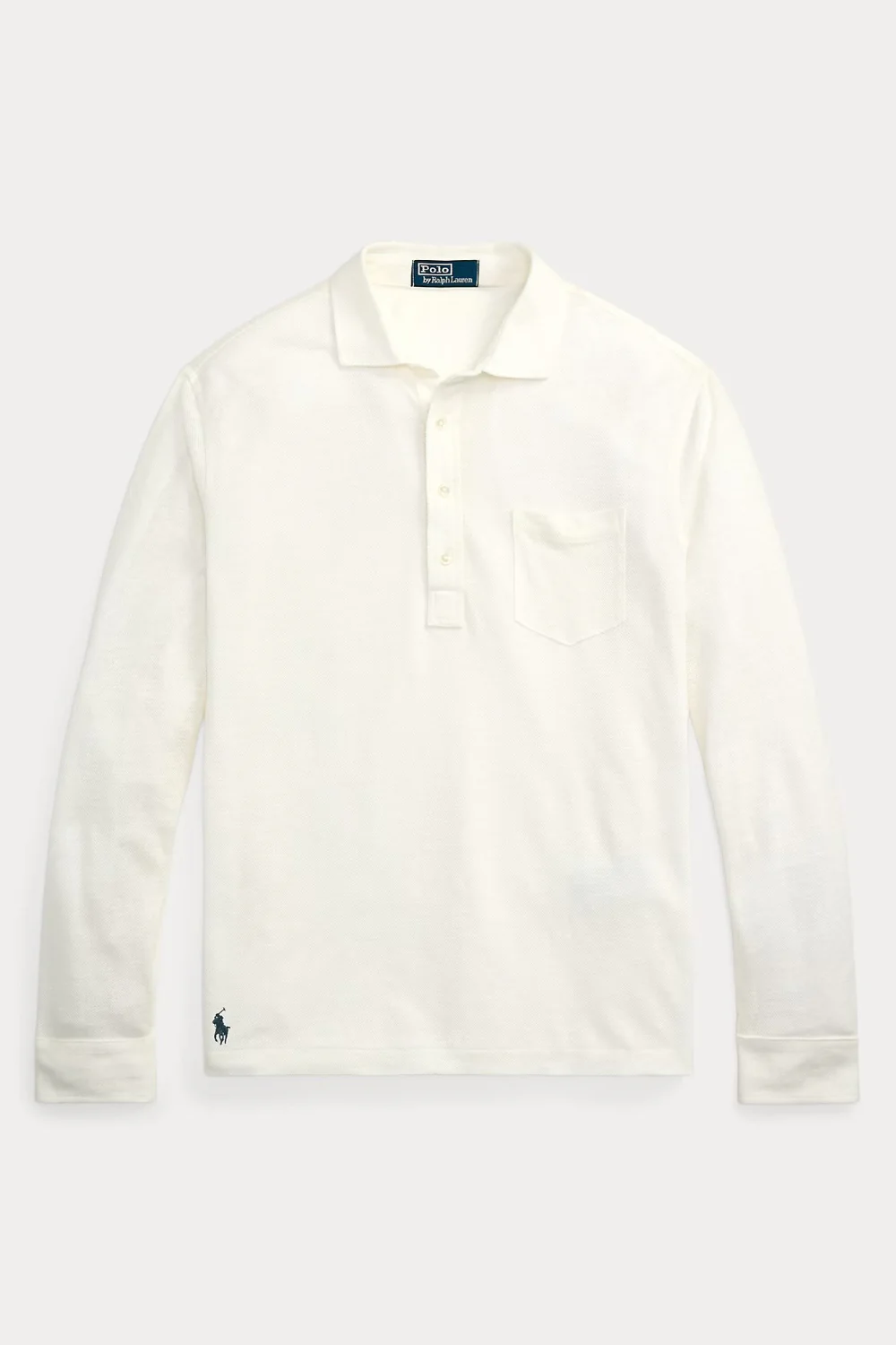 Linen Mesh Polo Shirt