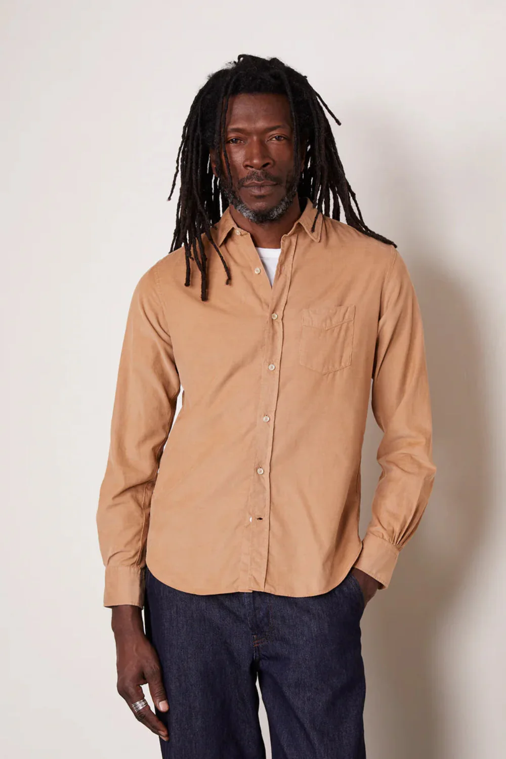 LIPP Cotton Corduroy Sepia Shirt