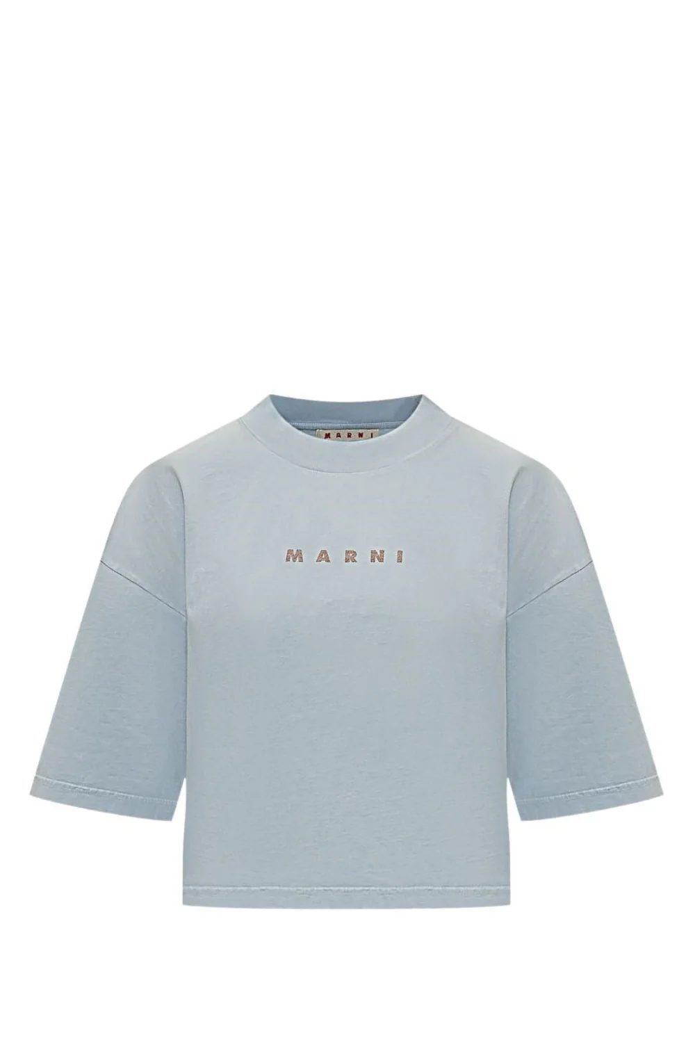 Logo Crop T-Shirt Light Blue