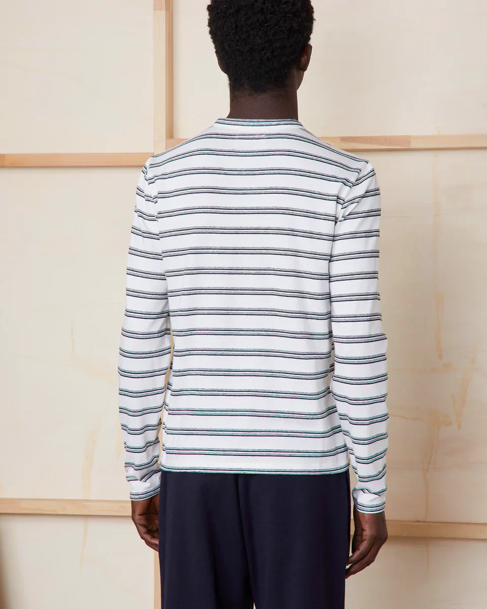 LS Tee Stripe Cotton  Linen (Final Sale) - Image 3