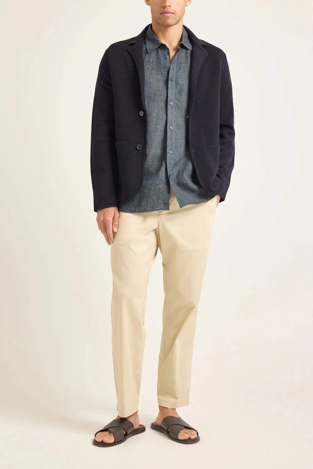 Rainer Pique Blazer Night Iris