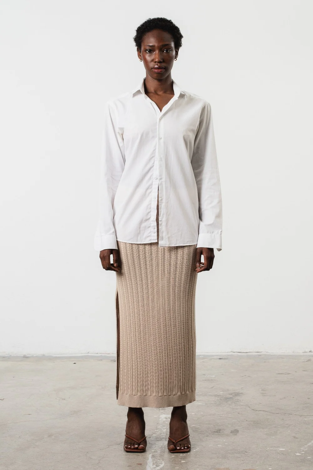 Mia Lace Skirt Oyster Shell (Final Sale)
