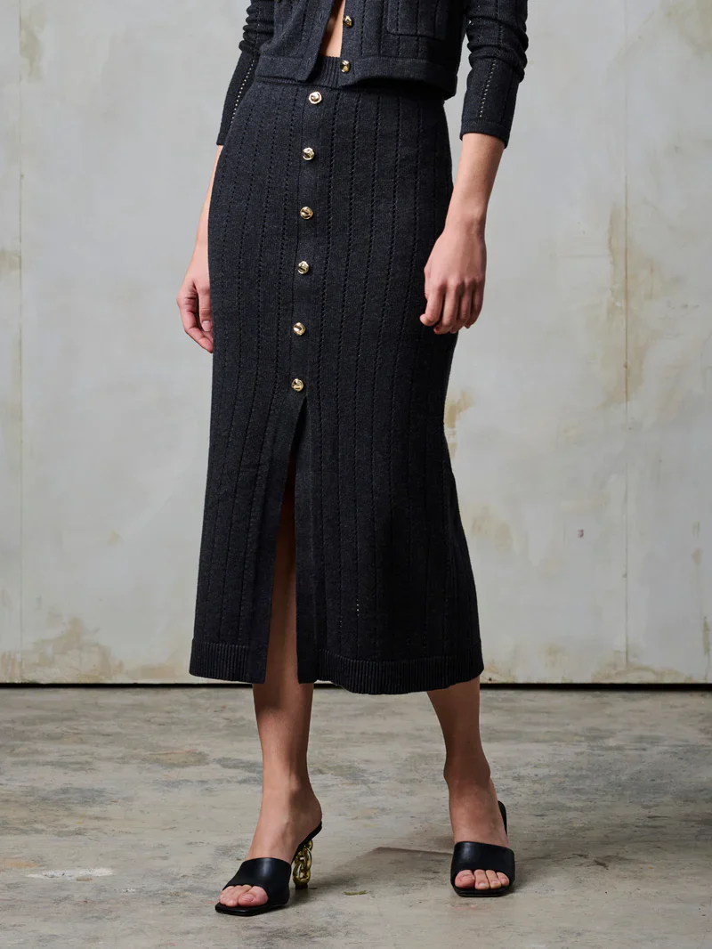 Mia Skirt Charcoal - Image 2