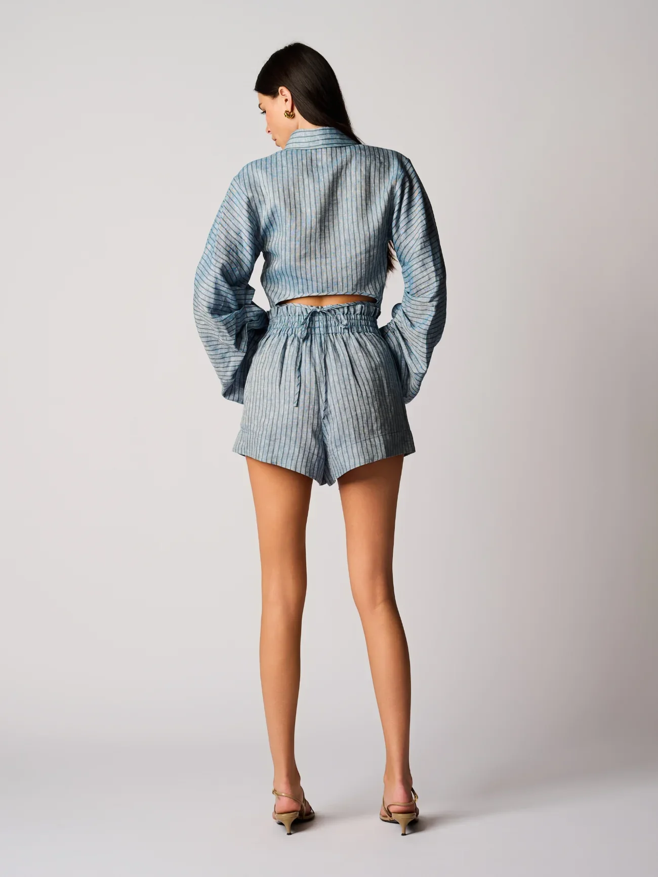 Raquel Top Blue Stripe - Image 2