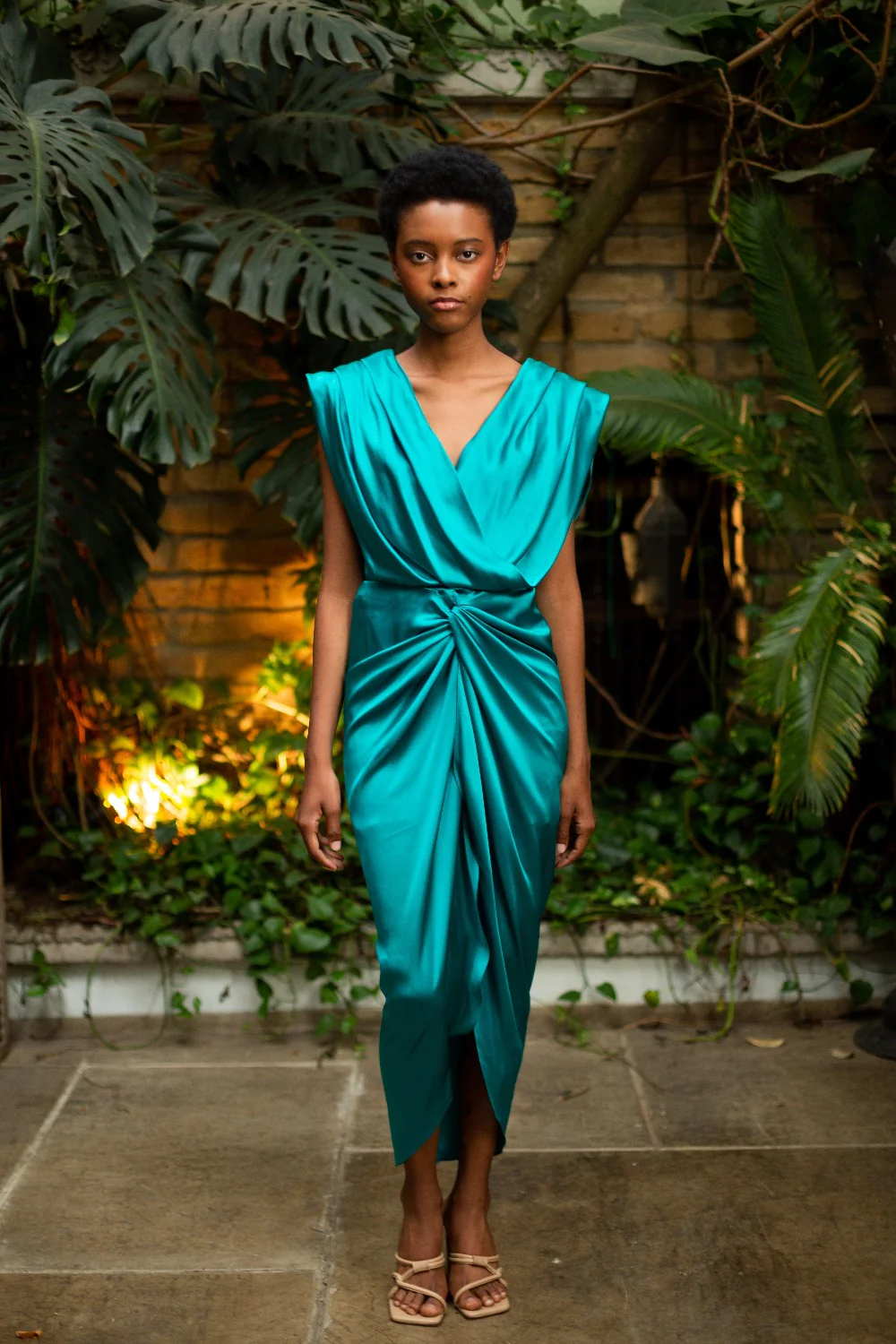 Mongui Midi Dress Teal (Final Sale)