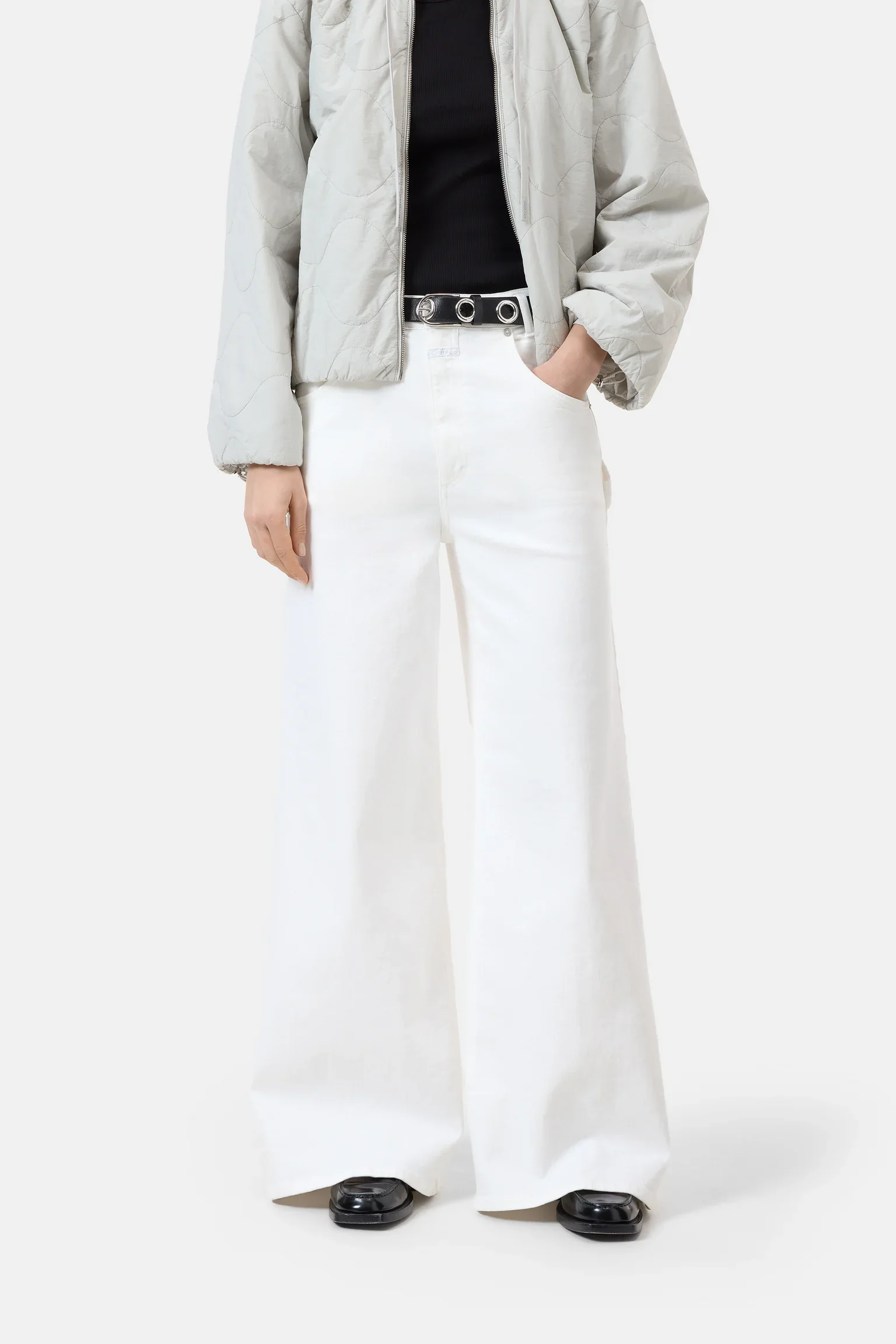 Morus Wide Jeans White