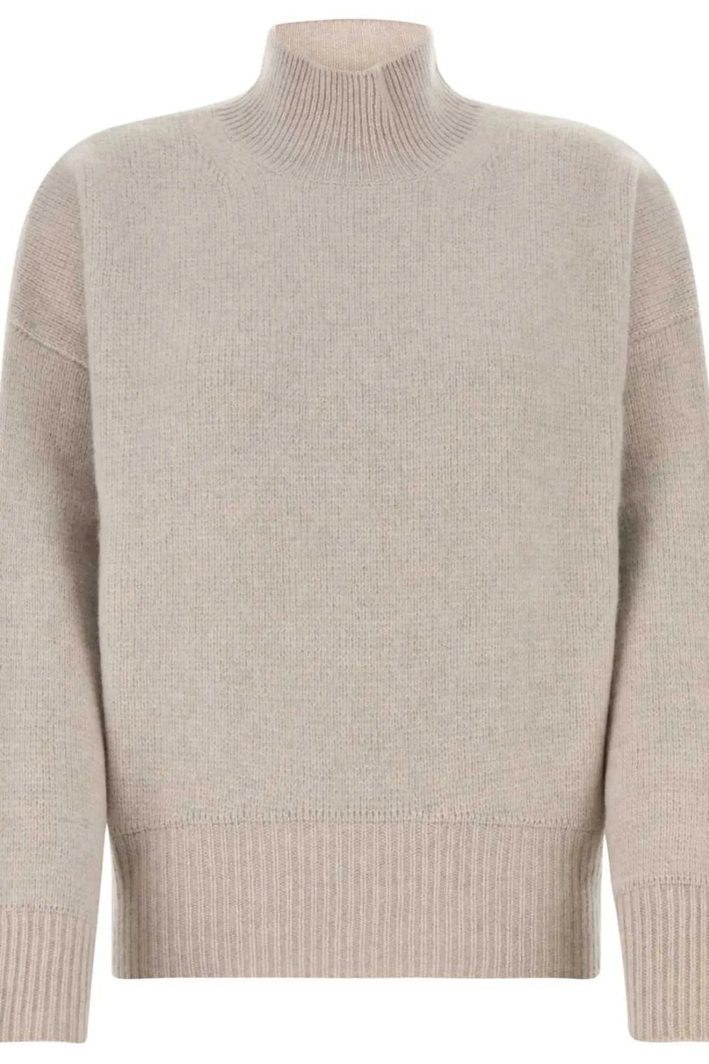 Nantes Mock Neck Sweater Light Beige
