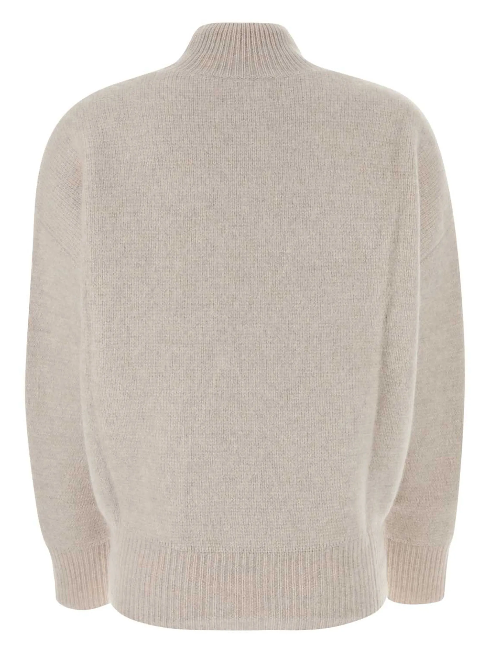 Nantes Mock Neck Sweater Light Beige - Image 2