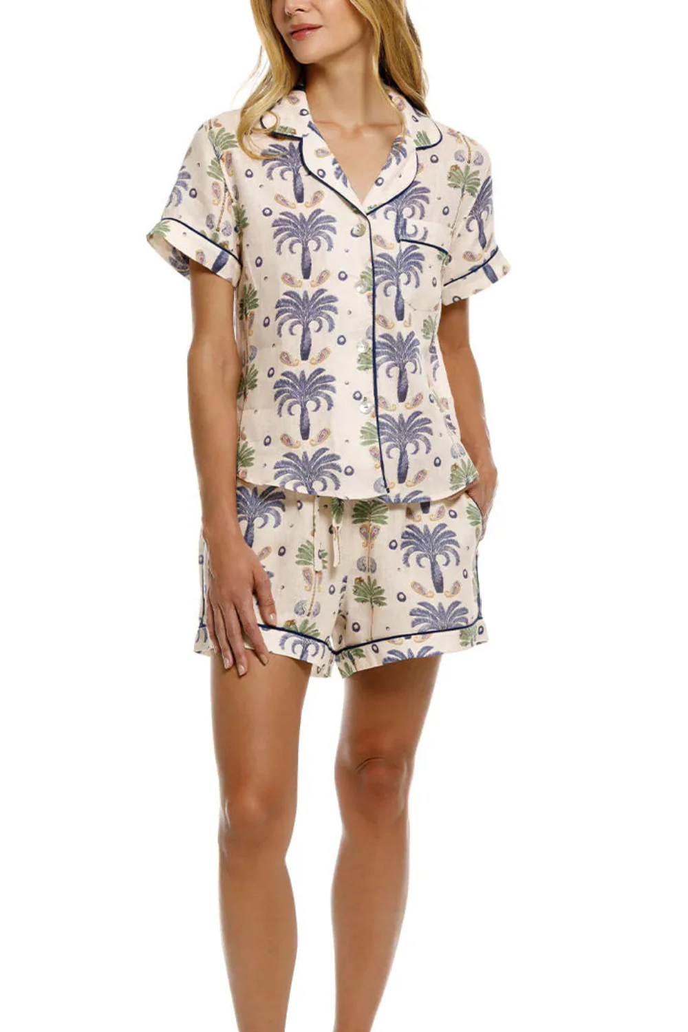 Nina Riviera Palms Ecru