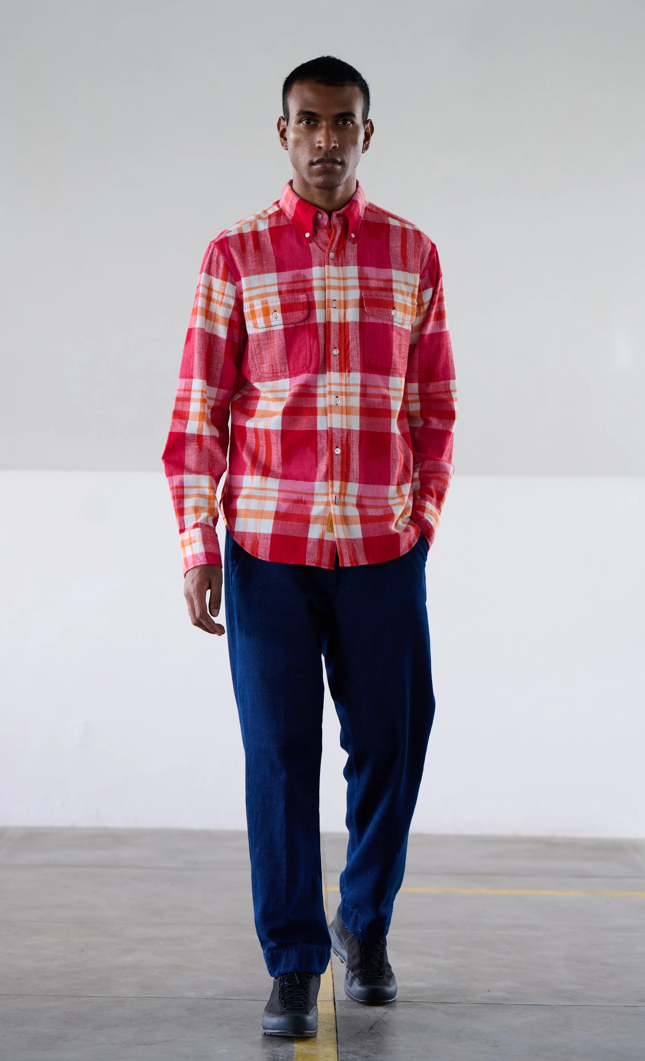 No128 Twin Flap Pocket Button Down Collar Shirt (Final Sale) - Image 9