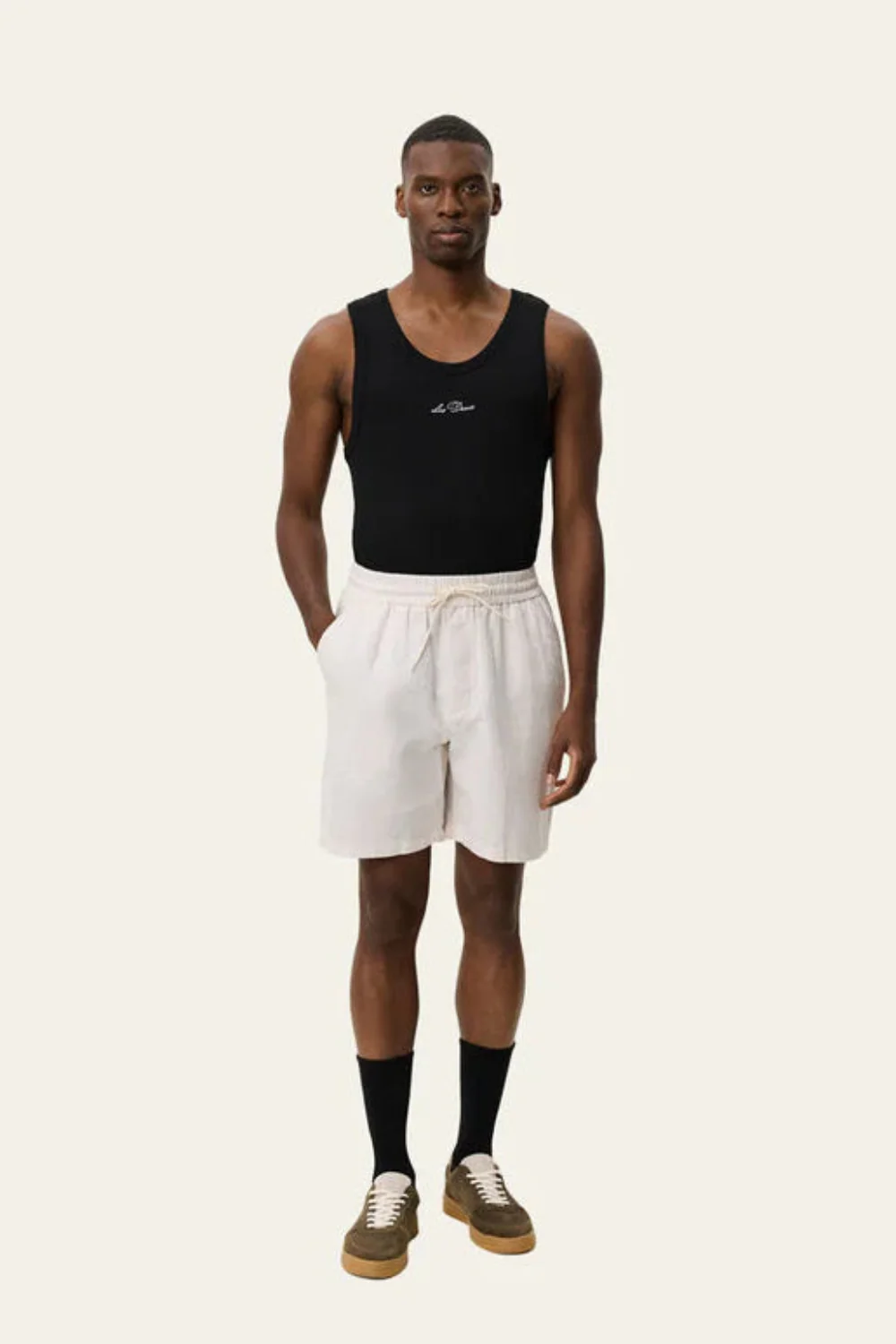 Otto Linen Shorts Eggnog