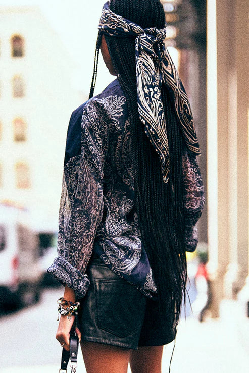 Overlay Drop Neck Shirt - Image 3